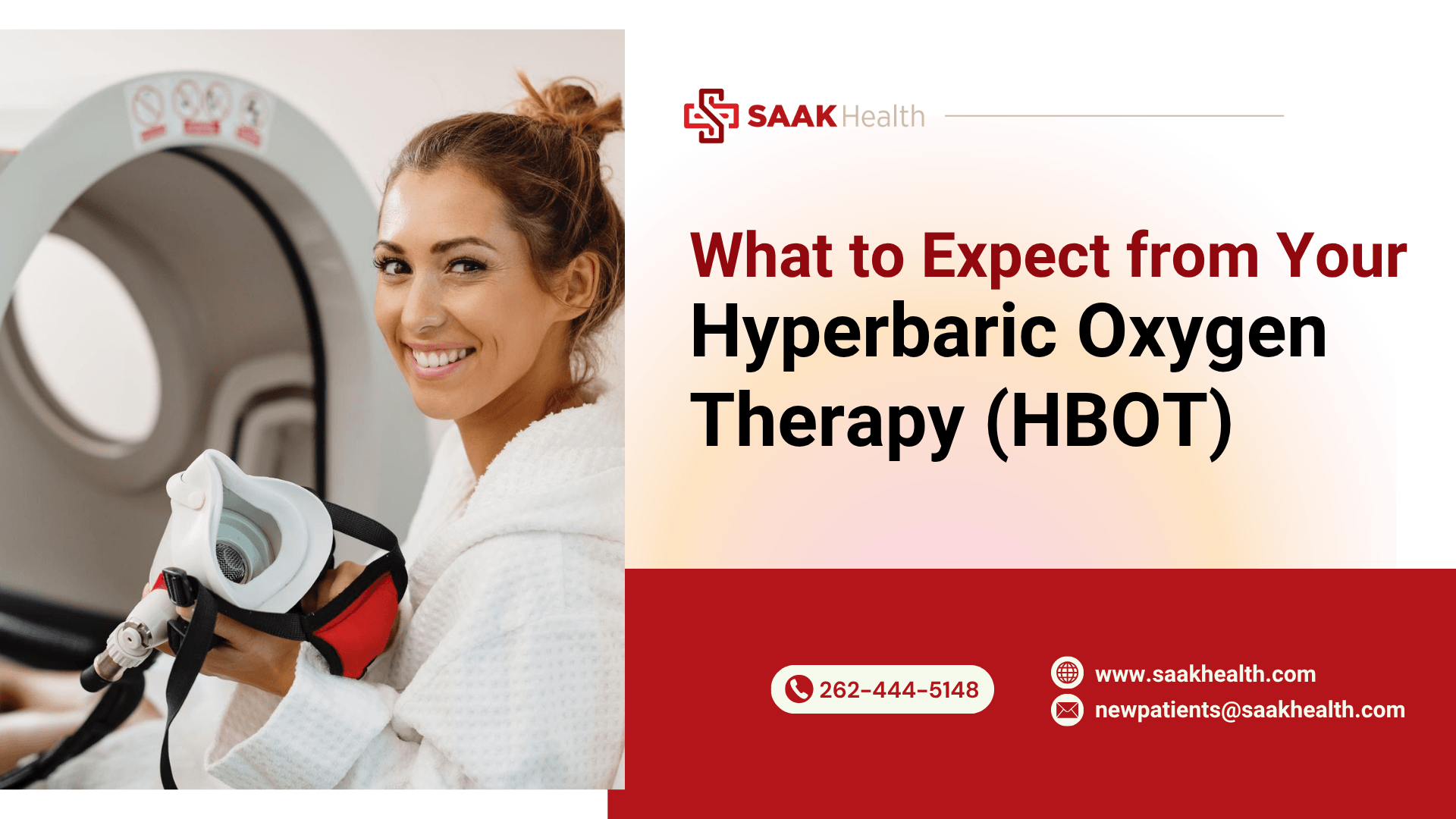 Patient undergoing hyperbaric oxygen therapy in chamber